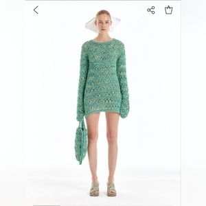ULEAF Net Mini Dress - GreenColor